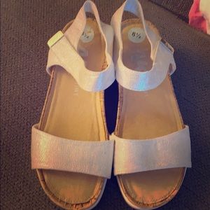 Ann Klein sport sandles silver